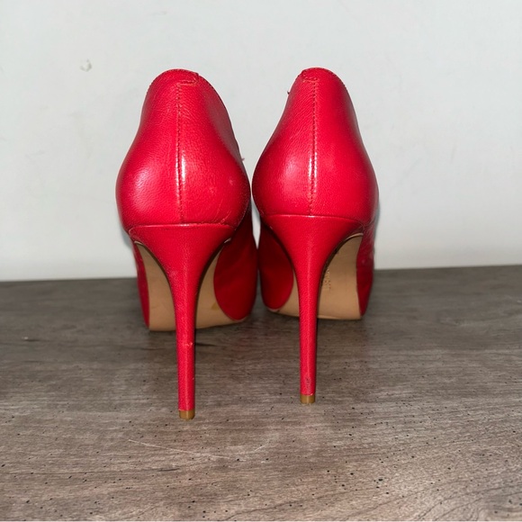 Ladies Nine West Red Patent Leather Stilettos - Picture 6 of 11